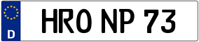 Trailer License Plate